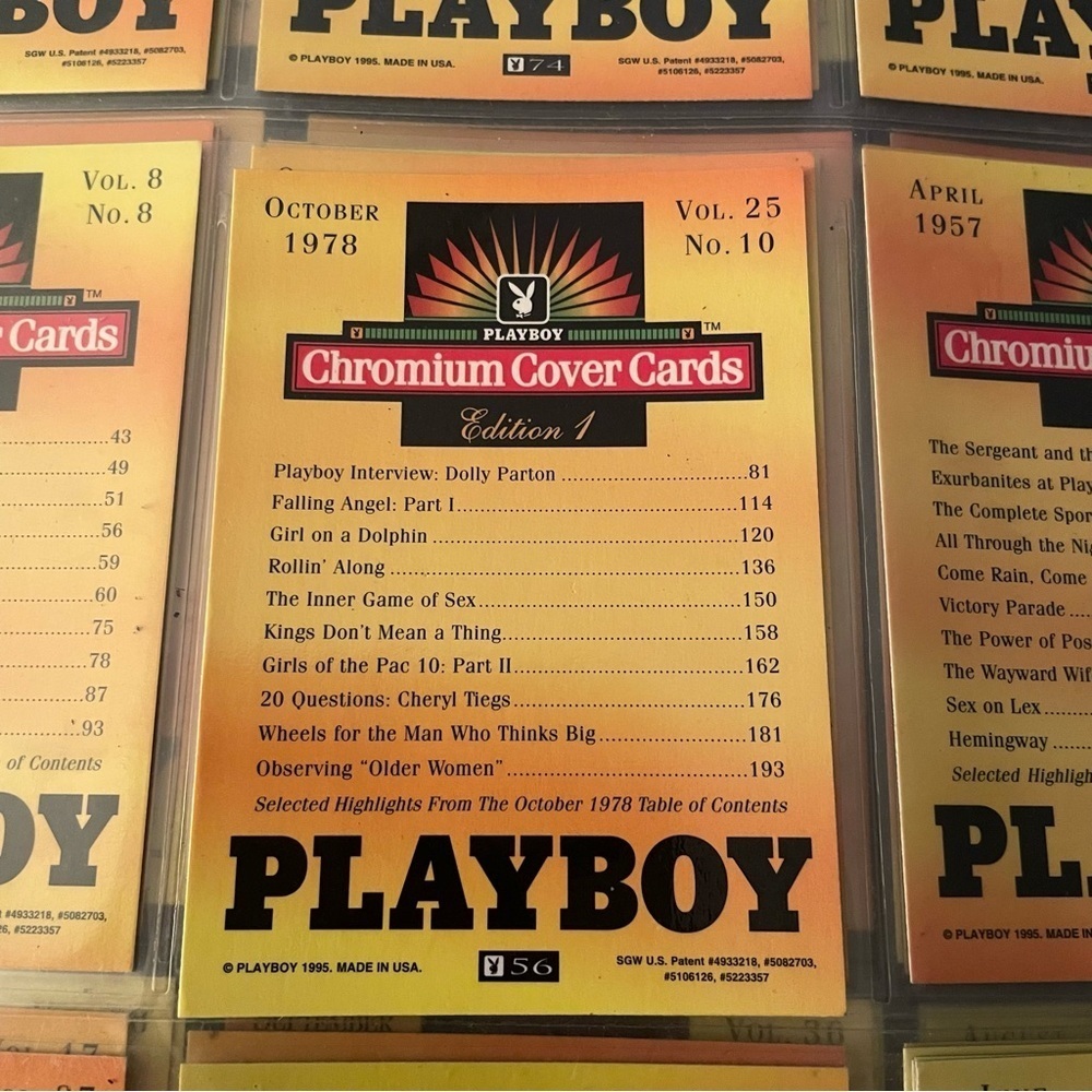 90s Vintage Dolly Parton Playboy Chromium Cover Card Collectors 1995 #56 - Picture 3 of 3